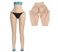 Adima Braguitas de Silicona realistas, bóxers Gaff insertables Que ocultan, Pantalones moldeadores hasta los Tobillos para Cosplay transgénero,Color2,Upgrade