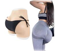 Adima Crossdresser Silicona de Silicona para Ropa Interior de Control de Culo para Drag Queen ladyboy,Girly White,Upgrade