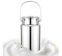 Adima Jarra de Leche de Acero Inoxidable 201 Almacenamiento Hermético Latas de Leche con Tapa Sellada de Silicona para Almacenamiento y Transporte de Líquidos,15L