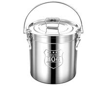 Adima Latas de leche Cubo de lata de leche de acero inoxidable 304 para almacenamiento y transporte de líquidos Recipiente de transporte de leche de granja,12L