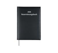 ADINA 2026 - Libro de reservas grueso A4, 2 páginas por día, color negro