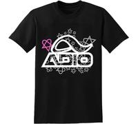 Adio Bam Margera Jackass Heartagram Men's T-Shirt Unisex Black Cotton Print tee Shirts S
