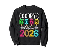 Adiós 2025 Hola 2026 Feliz Año Nuevo 2026 Fiesta a Juego Sudadera