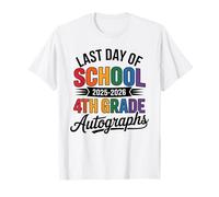 Adiós 4to Grado ÚLTIMO DÍA 2026 Autographs Firma Memories Crew Camiseta