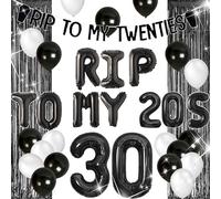 adiós a mis 20 globos oscuros despedida de los veinte decoración funeraria góterna muerte a los 20 estandarte velorio de mi juventud treinta años ornamentación