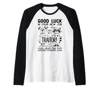 Adiós compañeros de Trabajo; Dejar el Trabajo Colega Renunciando; Traidor Camiseta Manga Raglan