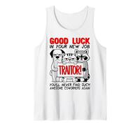 Adiós compañeros de Trabajo, Dejar el Trabajo Colega Renunciando; Traidor Camiseta sin Mangas