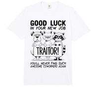 Adiós compañeros de Trabajo; Dejar el Trabajo Colega Renunciando; Traidor Comfort Colors Adult Heavyweight T-Shirt