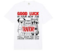 Adiós compañeros de Trabajo, Dejar el Trabajo Colega Renunciando; Traidor Comfort Colors Adult Heavyweight T-Shirt