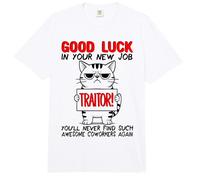 Adiós compañeros de Trabajo, Dejar el Trabajo Colega Renunciando; Traidor Comfort Colors Adult Heavyweight T-Shirt