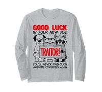 Adiós compañeros de Trabajo, Dejar el Trabajo Colega Renunciando; Traidor Manga Larga