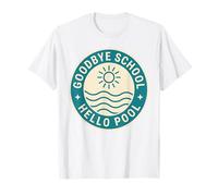 Adiós Escuela Hola Piscina | Summer Pool Day Camiseta