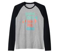 Adiós Escuela Hola Piscina | Summer Pool Day Camiseta Manga Raglan