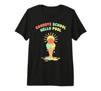 Adiós Escuela Hola Piscina | Summer Pool Day Camiseta Premium