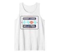 Adiós Escuela Hola Piscina | Summer Pool Day Camiseta sin Mangas