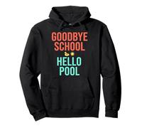 Adiós Escuela Hola Piscina | Summer Pool Day Sudadera con Capucha