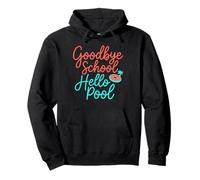 Adiós Escuela Hola Piscina | Summer Pool Day Sudadera con Capucha