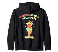 Adiós Escuela Hola Piscina | Summer Pool Day Sudadera con Capucha