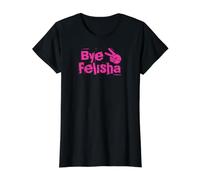 Adiós Felisha Camiseta gráfica económica, Mujer, Negro, S