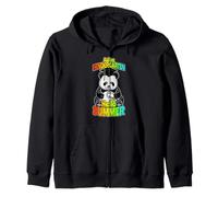Adiós Kindergarten Hello Summer, Divertido Oso Panda Feliz Sudadera con Capucha