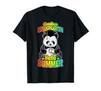 Adiós Kindergarten Hello Summer Funny Happy Panda Bear Camiseta