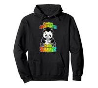 Adiós Kindergarten Hello Summer Funny Happy Panda Bear Sudadera con Capucha