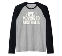 Adiós, me Mudo a Australia Camiseta Manga Raglan