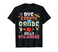 Adiós Octavo Grado Hola Estudiantes de Noveno Grado de Regreso a la Escuela Camiseta