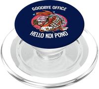 Adiós Oficina Hola Koi Estanque Jubilado Koi Lover PopSockets PopGrip para MagSafe