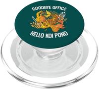 Adiós Oficina Hola Koi Estanque Jubilado Koi Lover PopSockets PopGrip para MagSafe
