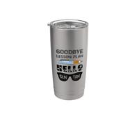 Adiós Plan de lecciones Hola Sun Tan Último Día De Escuela Maestro Vaso térmico de acero inoxidable de doble pared