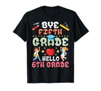 Adiós Quinto Grado Hola Estudiantes de 6º Grado Regreso a la Escuela Camiseta