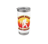 Adiós Tensión Hola Pensión - Jubilación - Funny Bigfoot Vaso térmico de acero inoxidable de doble pared