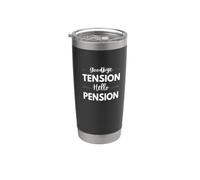 Adiós Tensión Hola Pensión Jubilación Vaso térmico de acero inoxidable de doble pared