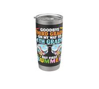 Adiós tercer grado en mi camino 4º grado pero primer verano Vaso térmico de acero inoxidable de doble pared