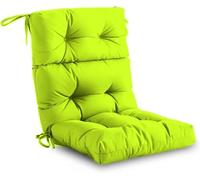 Adirondack Chair Cushion Waterproof Outdoor High Back Patio Cushion with Ties Non-Slip Rocking Chair Cushion for Indoor/Outdoor Fade-Resistant Tufted Seat Pad(Navy Blue,1pc)(Grass Green,1pc)