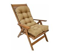 Adirondack Cojín for Silla Impermeable for Exteriores,Cojíns for Mecedora al Aire Libre, Cojín Acolchado for Sillas Adirondack para Sillas de Salón Exterior, Interiores, Patio, Jardín (Caqui)