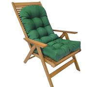 Adirondack Cojín for silla impermeable for exteriores, respaldo alto, cojín for silla mecedora con lazos, almohadillas for interiores y exteriores, cojín de repuesto for muebles de patio ( Color : Dar
