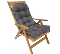 Adirondack Cojín for silla impermeable for exteriores, respaldo alto, cojín for silla mecedora con lazos, almohadillas for interiores y exteriores, cojín de repuesto for muebles de patio ( Color : Dar