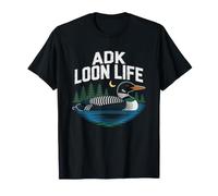Adirondack Loon Bird Lake Hiking New York Outdoors Nature Camiseta