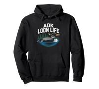 Adirondack Loon Bird Lake Hiking New York Outdoors Nature Sudadera con Capucha