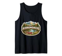 Adirondack Mountains New York Souvenir Camping Senderismo Amante Camiseta sin Mangas