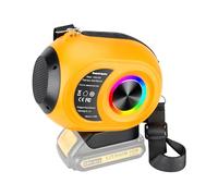 Adisipsoarin Altavoz Bluetooth para batería Dewalt de 18 V, altavoz inalámbrico con sonido HD, emparejamiento TWS, Bluetooth 5.3, para lugares de trabajo/hogar/fiesta/al aire libre/playa/regalo