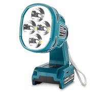 Adisipsoarin Linterna LED inalámbrica para batería Bosch de 18 V, luz de trabajo LED de 22 W con puertos de carga rápida USB-A y USB-C de 2.1 A para lugar de trabajo, reparación de automóviles,