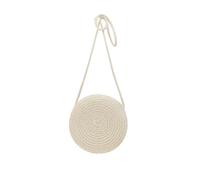 AdiStylinno Bolso cruzado de paja para mujer, bolso de hombro tejido de moda con cierre de cremallera, bolsa de playa de verano para viajes y uso diario, Beige, 1, Classic