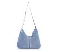 AdiStylinno Bolsos cruzados de mezclilla para mujer, bolso Hobo de gran capacidad, bolso casual de mezclilla, bolso de mano retro con cremallera y correa de hombro ajustable, Light Blue, Talla única