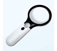 ADITAM Lupa de Pantalla Lámpara de Lupa de Lectura de Mano 10 Veces 20 Veces La Lente lenticular HD 3LED Lupa Auxiliar de Gran Aumento Lupa de Aumento óptico Lupa con luz LED Double The Comfort