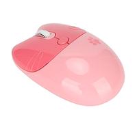 ADITAM Ratón inalámbrico 2.4G con Receptor USB Mini ratón Modo Dual 800/1200/1600 dpi Cute Cartoon Cat Paw Compatible con PC Laptop Tablet (Rosa) Double The Comfort
