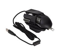 ADITAM Ratón mecánico para computadora, Mouse para Juegos con Cable USB, 12800 dpi, Estilo metálico, Efecto de iluminación RGB, botón 6D, luz de respiración, Mano Grande Double The Comfort