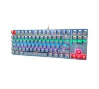 ADITAM Teclado 87 Teclas UniversalBacklight Mechanical USB Wired Gaming Keyboard para Escritorio Teclado mecánico para computadora de Escritorio Periféricos Double The Comfort